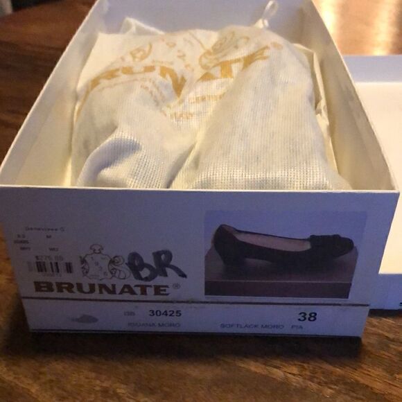 Brunate Gray Suede Iguano Moro Softlack Women’s low heels size 38 (US size 7) - Picture 9 of 10